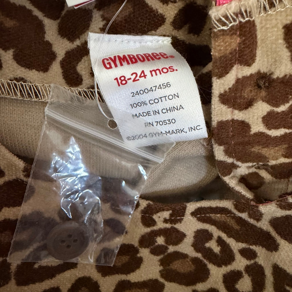Girls Gymboree Leopard Print Casual Dress 18-24 Months Brown New NWT bloomers - Picture 11 of 14